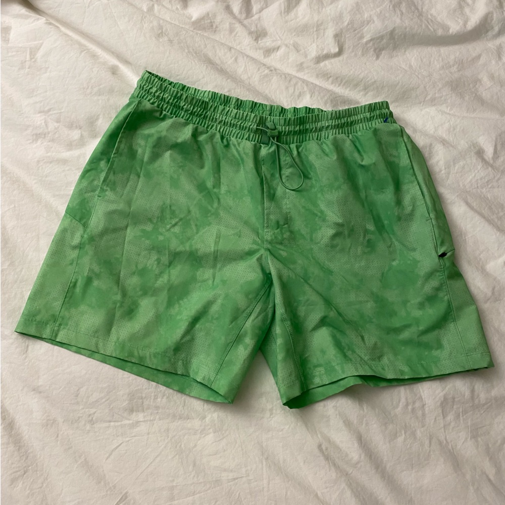 All in motion green swimsuit/sports shorts